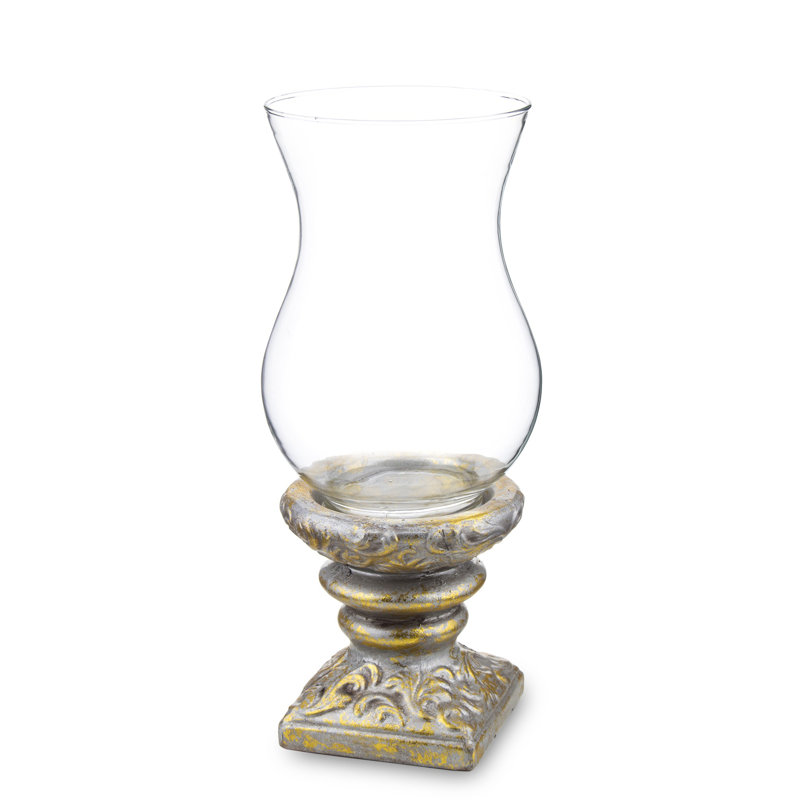 Jellico Concrete / Cement Tabletop, Grey/Golden/Clear