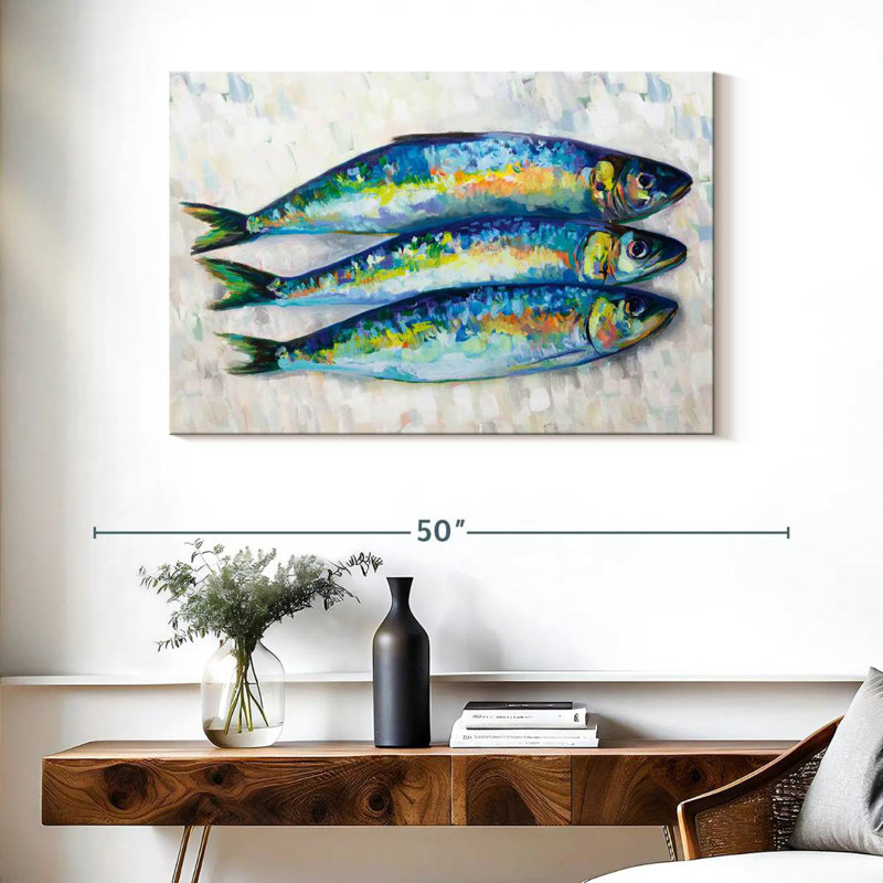 Yarlin Fish Trio, 26" H x 39" W