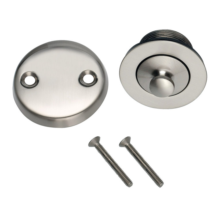 Lift and Turn Bath Drain Plug Kit with Overflow Faceplate