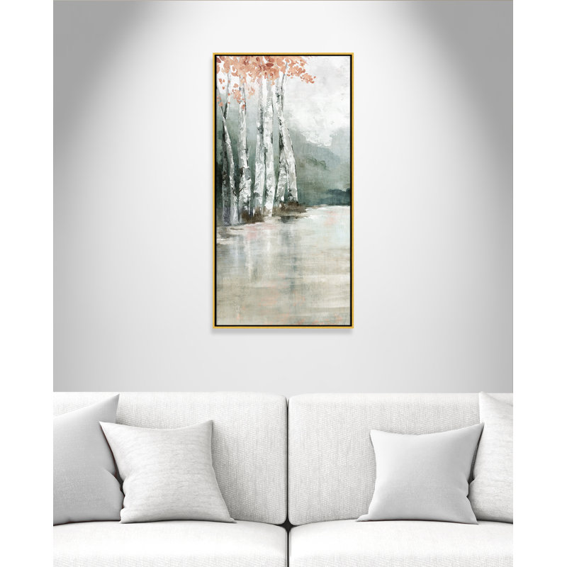 Impression Mystic Trunks II par Luna Mavis, H 49,5 po x l 25,5 po, Doré