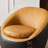32.3'' W Top-grain Genuine Leather Upholstered Swivel Barrel Chair-1819360656
