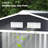 Outsunny 7' x 4' Outdoor Storage Shed, Garden Tool Metal Shed with Foundation Kit, Double Lockable Door, Air Vents and Sloping Roof, for Backyard, Patio, Lawn, Dark Gray-98192078-98192076