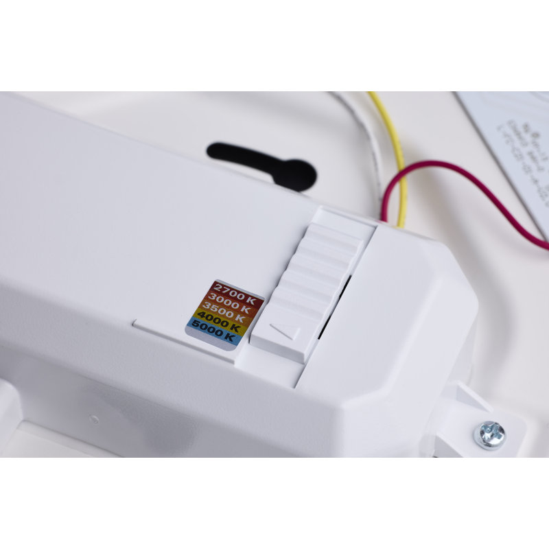 LED Cloud Fixture 17 Watts 27K/30K/35K/40K/50K CCT Selectable Square Shape White Finish 120 Volt