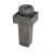 25.59"H Minimalist Concrete Column Fountain–LED-Lit Modern Outdoor Oasis, Sturdy Landscape Feature For Patio, Porch