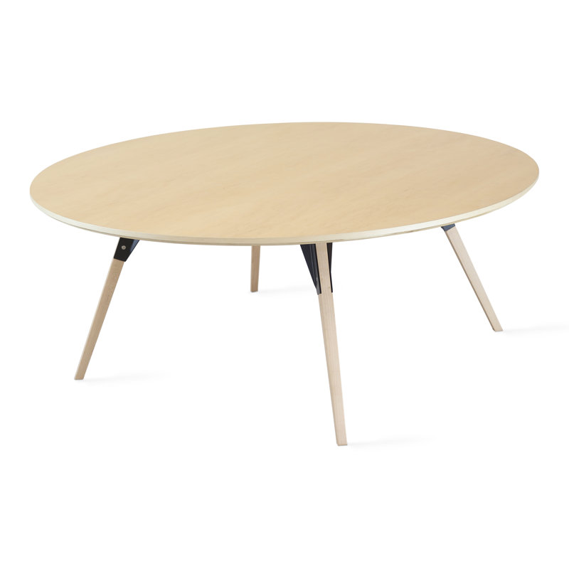 Table basse clarke, H 18 po x L 46 po x l 40 po, Érable / noir, Érable