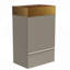 Meuble-lavabo rayé de 20 po avec lavabo intégré en acier inoxydable, armoire de salle de bain autoportante pour salle de bain moderne, lavabo en métal une pièce sans robinet-126230213