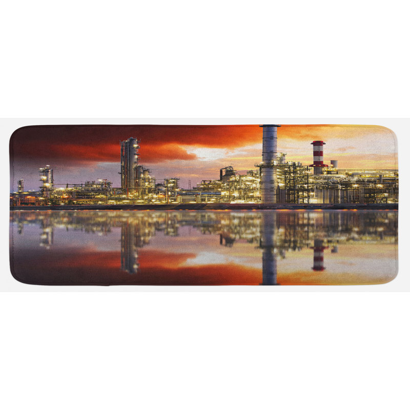 Tapis de cuisine pétrochimique en multicolore twilight de l’huile