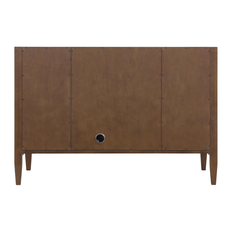 Myrrin 48'' W Single Vanity, Eternal Jasmine Pearl, Mid-Century Walnut