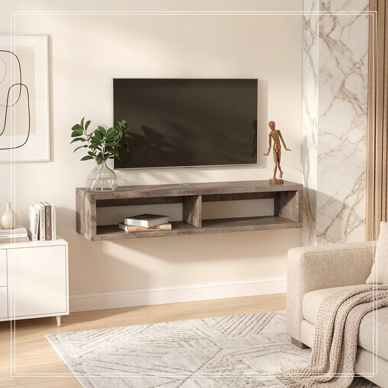 Wall-Mounted Boswell with Open Shelf