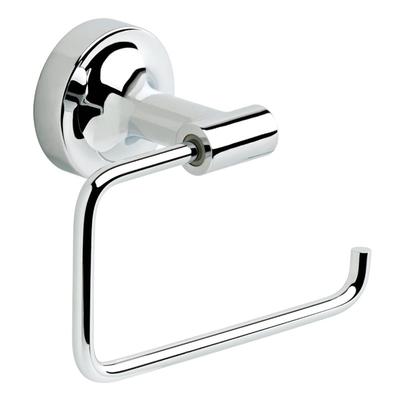 Porte-papier hygiénique carré ouvert Voisin, Chrome poli