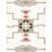 Tuscany Geometric Handmade Flatweave Rectangle 8'2" x 9'10" Wool Area Rug in Ivory/Red/Black