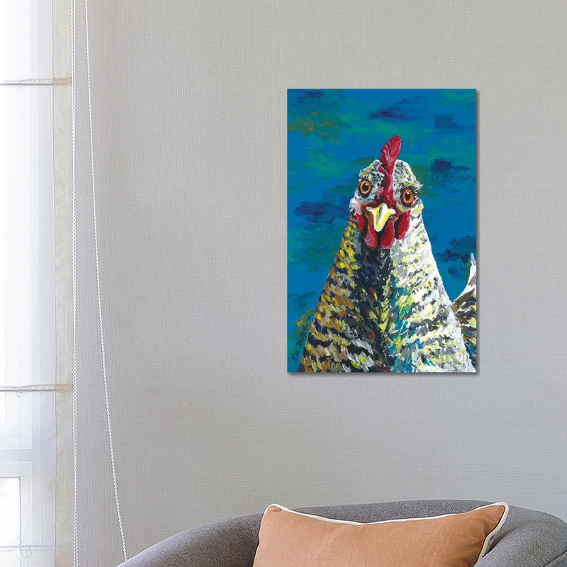 Barnrock Chicken Williaminia - Wrapped Canvas Painting, 66.04 cm H x 45.72 cm W x 1.91 cm D