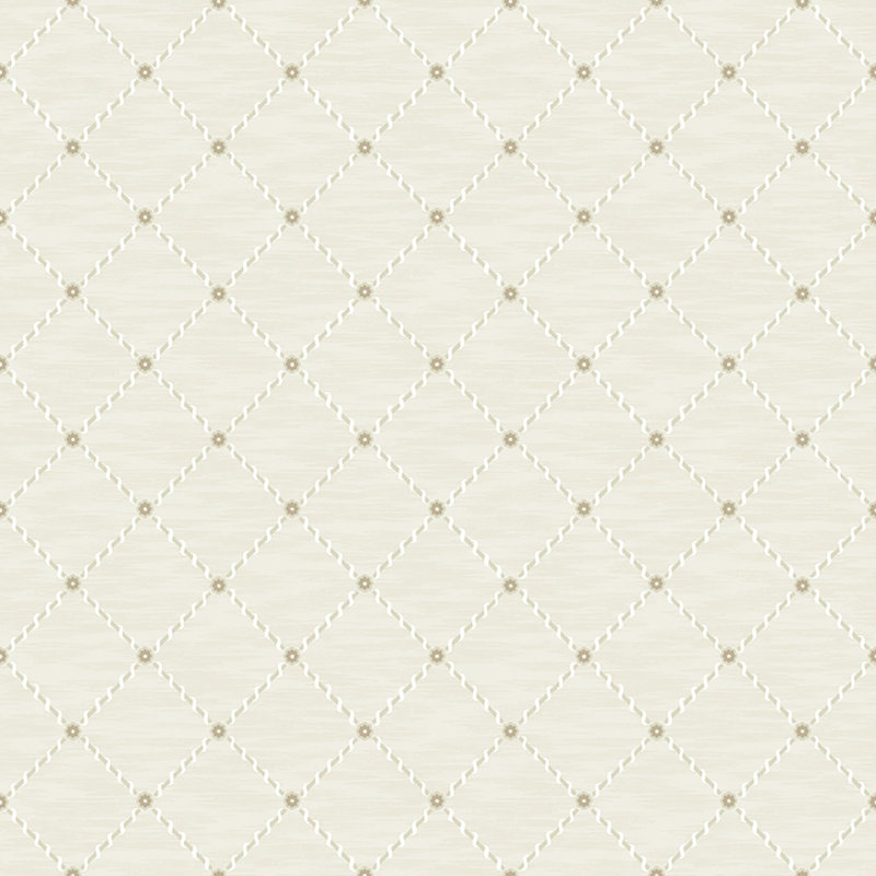Boråstapeter Golden Trellis Wallpaper, Parchment/Gold