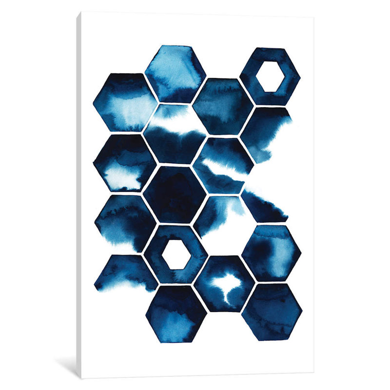 Stormy Geometry II by Grace Popp - Wrapped Canvas Painting, 66.04 cm H x 45.72 cm W x 1.91 cm D