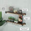 Support à vin mural à 2 niveaux, tablettes flottantes suspendues pour boissons alcoolisées avec porte-verres en dessous, tuyau de cuisine rustique industriel décor de cuisine de ferme noir (35,4 x 10,6 x 19,7)-48859603