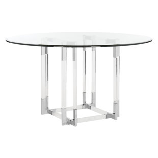Round Glass Top Dining Table