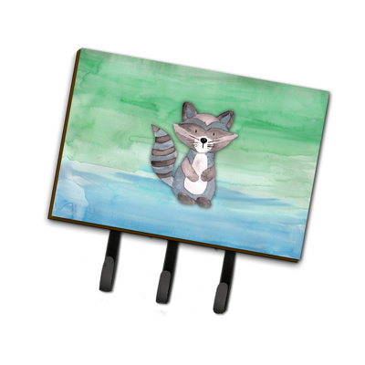 Garde-raton laveur ou porte-clé aquarelle