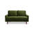 Merissa 58'' Velvet Square Arm Sofa Loveseat-2096842162
