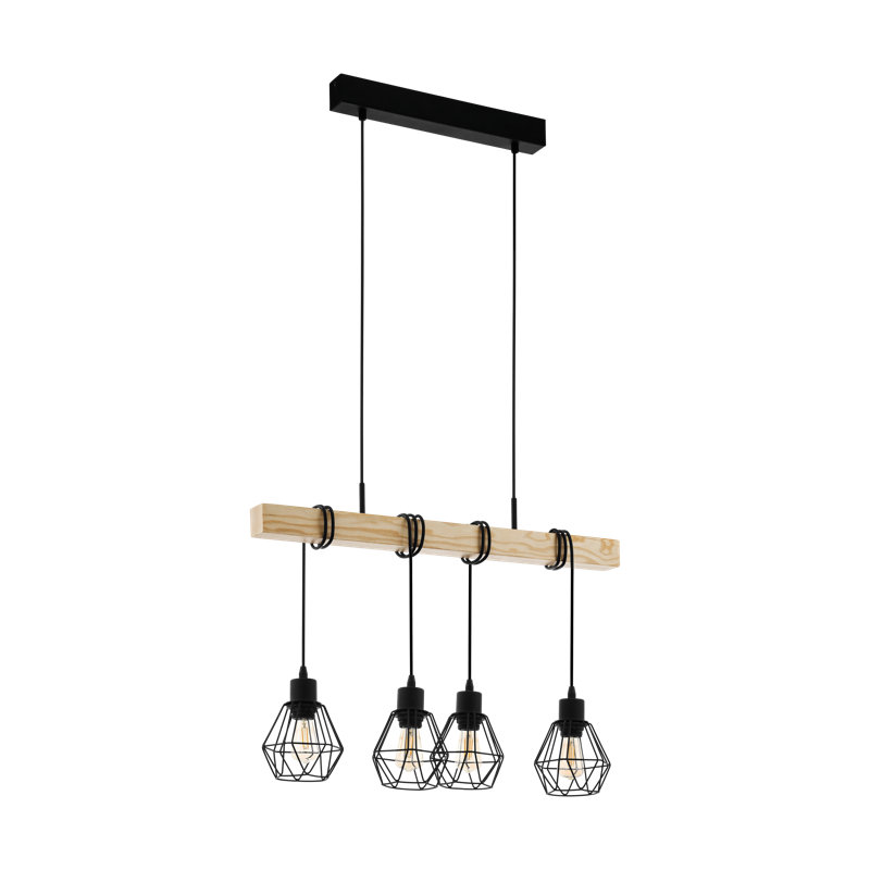 Jolyn 4 - Light Black Kitchen Island Pendant