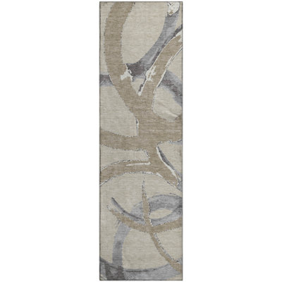 Premium Machine Washable Mayfield AMF1022 Circles Rug