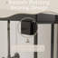 Porte de douche semi-pivotante en verre noir mat 32 36 po L, 72 H, 130 pivotant, réversible, imperméable, idéal pour les murs de salle de bain inégaux
