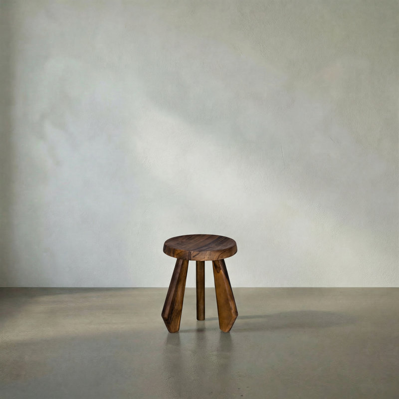 Priam Solid Wood Accent Stool
