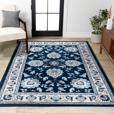 Yeghivart French Cottage Navy/Ivory Rug