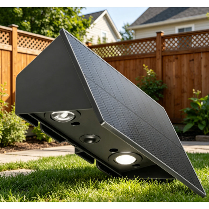 Waterproof Solar Wall Light with Upward and Downward Lighting, Ideal for Patios, Courtyards, Gardens, and Porches