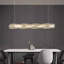 Luminaire suspendu de salle à manger luxueux en cristal de luxe, design minimaliste moderne, lampe de suspension réglable tricolore-129470514