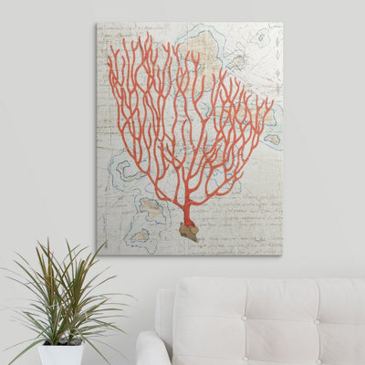 «Textured Coral IV», impression d'art graphique Avery Tillmon