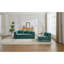 Canapé à compression, canapé-lit à plancher convertible avec structure fixe, canapé modulaire désossé, sans assemblage requis, tissu chenille, pour chambre à coucher de salon, vert foncé-865319982