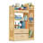 Bibliothèque à niveaux multiples avec rangement en bois massif