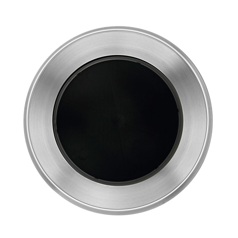 17.2-Gallon Stainless Steel Open-Top Trash Can