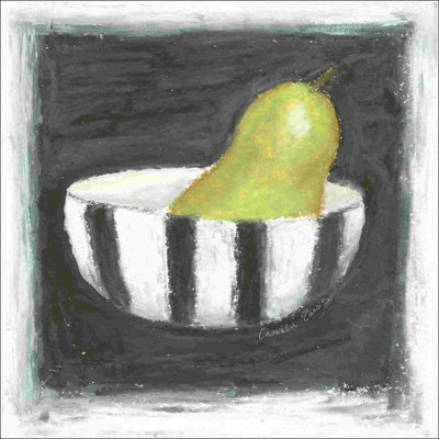 Poire dans un bol