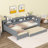 L-Shaped Daybed With Trundle, Drawer, And Usb-163008114