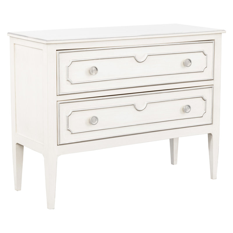 Camille 2 Drawer 44" W Dresser, Pewter