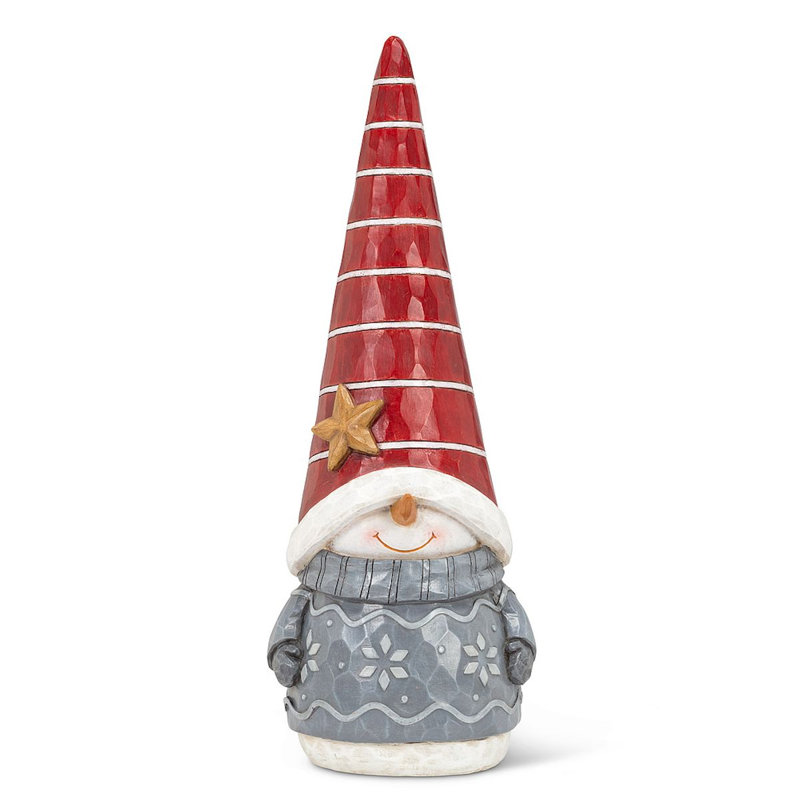 Statue de bonhomme de neige gnome