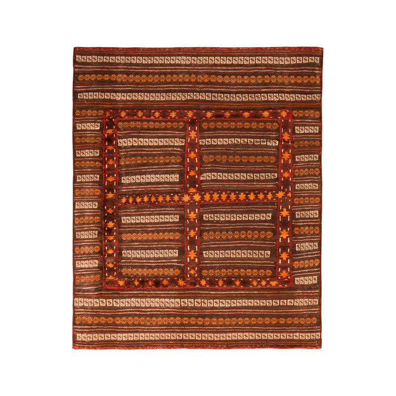 One-of-a-Kind 3'11" X 4'6" Hand Knotted Area Rug