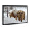 Cadre flottant Winter Winter Bison, design par Mike Jones