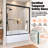 Vetra 60 In. W X 56 In. H Semi-Frameless Sliding Bathtub Door With Clear Glass in Brushed Nickel-113951973