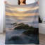 Jeté en flanelle Misty Rocks Sunrise Luxury-134322648