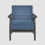 Lanise 29.5" Modern & Contemporary Accent Chair with Velvet Fabric Upholstery, Channel Stitched Back, Foam over Pocket Coils-711849240