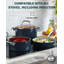 Poêle à frire antiadhésive en céramique 9,5 pouces Cook N Home Classic-98581998
