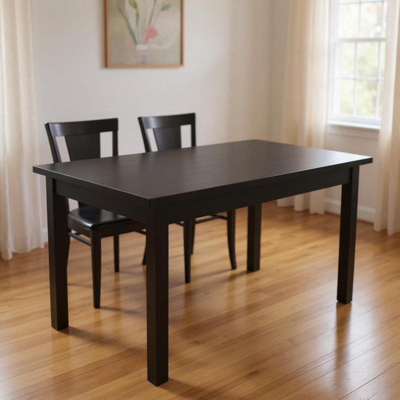  Table de salle à manger 48 ", 30"H x 48"L x 27"W, Black
