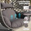 Outdoor Hanging Egg Swing Chair with Soft Cushion