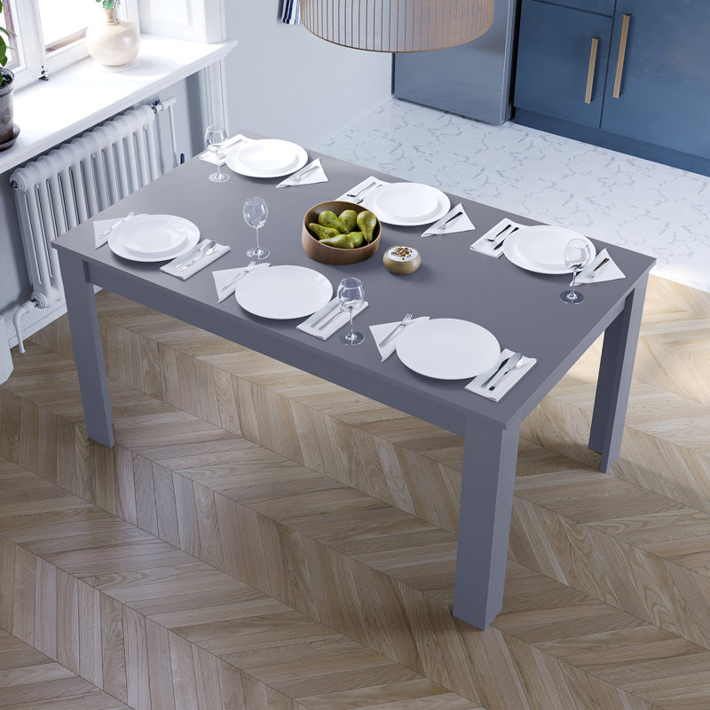 Iriemi Dining Table, 74cm H x 150cm L x 90cm W, Grey