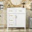 Meuble-lavabo de 30 pouces avec lavabo en céramique, tablette réglable, porte à fermeture en douceur-105834944