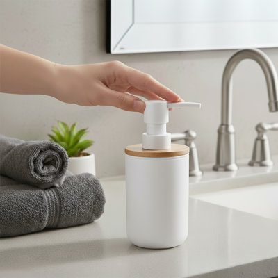 Padang Soap and Lotion Dispenser with Bamboo