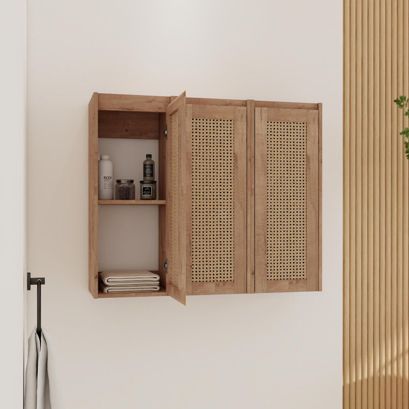 Armoire de rangement murale flottante pour salle de bain Olita