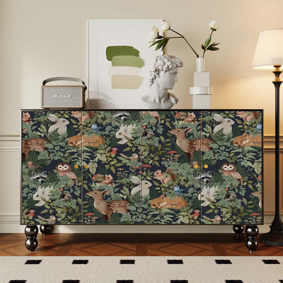 Charlesville 59.06" Wide Solid Wood Credenza
